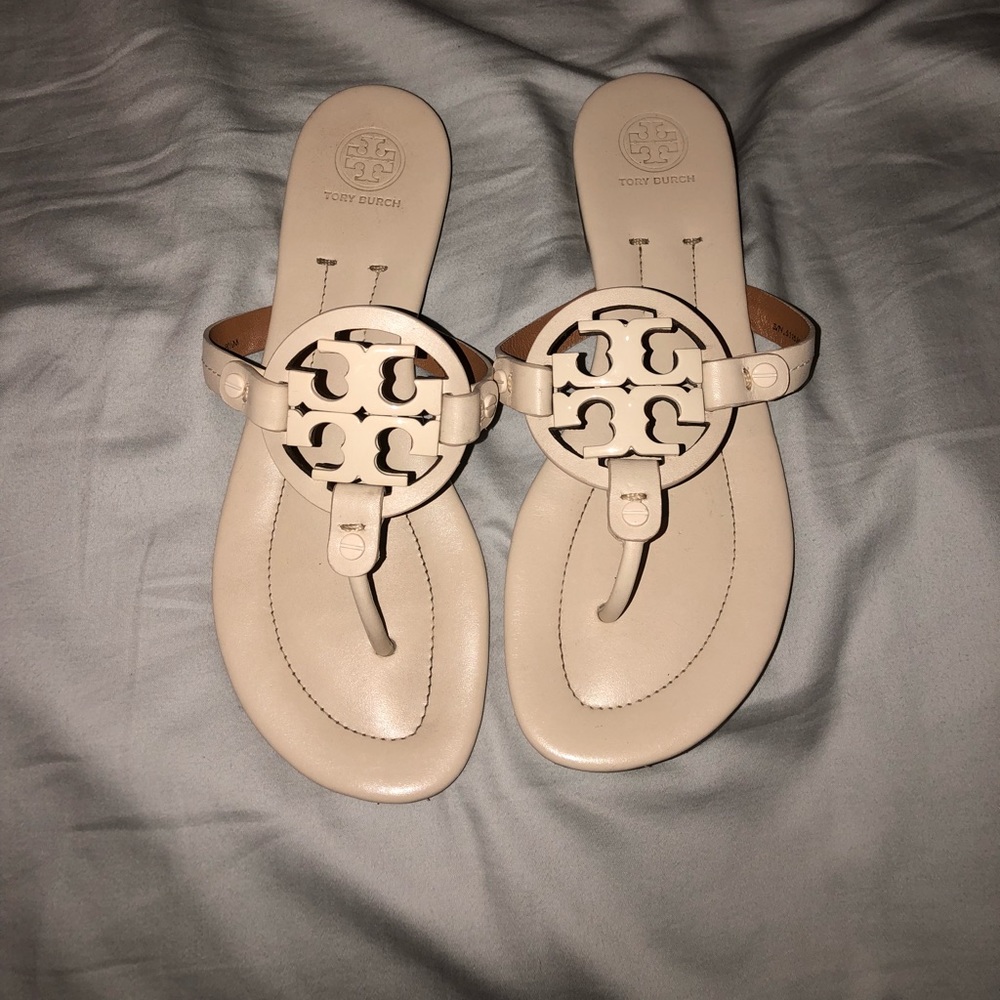 Cream Tory Burch Sandals